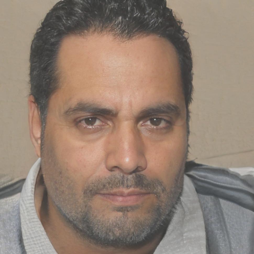 Mann mit Headset sitzt vor Computer während Online-Meeting